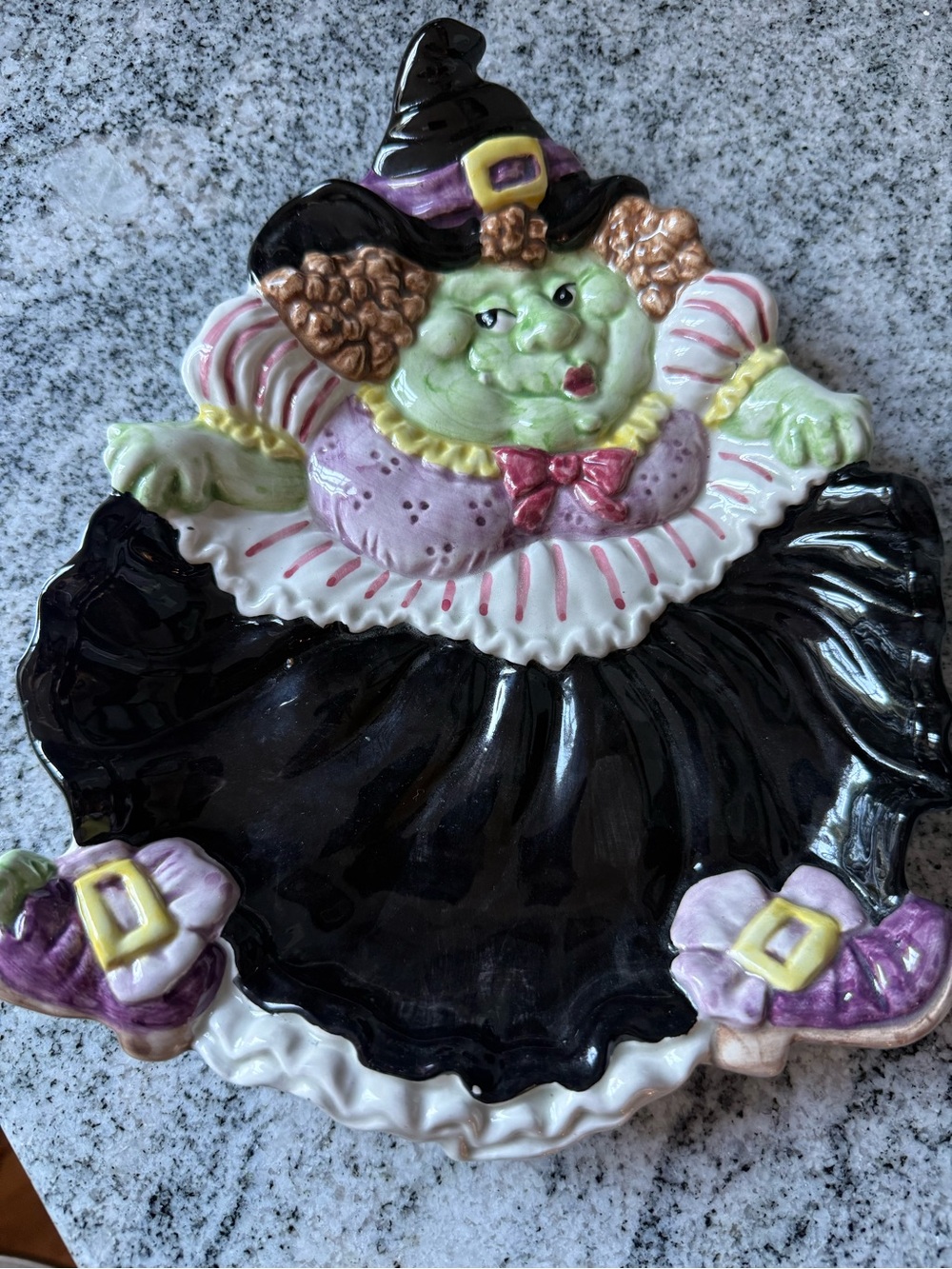 Fitz and Floyd Halloween Bad Witch Dish
